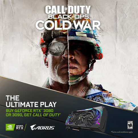 [APAC] Buy GeForce RTX 3080 and RTX 3090 GPU or desktop, and get Call of Duty: Black Ops Cold War standard edition(Bundle Extension)