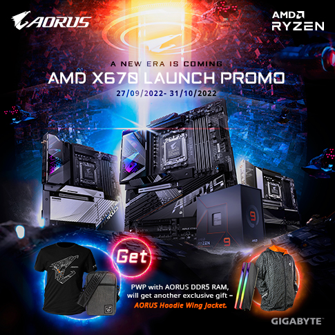 [MY] AORUS X AMD X670 LAUNCH PROMO
