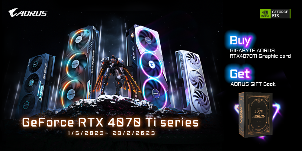 [MY] AORUS GeForce RTX4070Ti Promo
